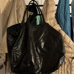 Hobo black leather tote